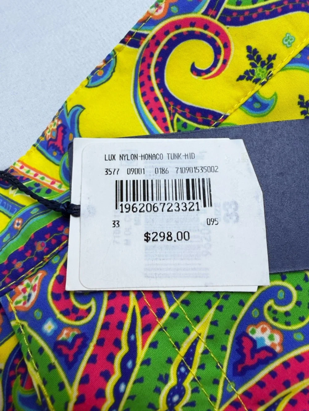Polo Ralph Lauren Monaco 5.75” Paisley Swim Trunks NWT Size 33